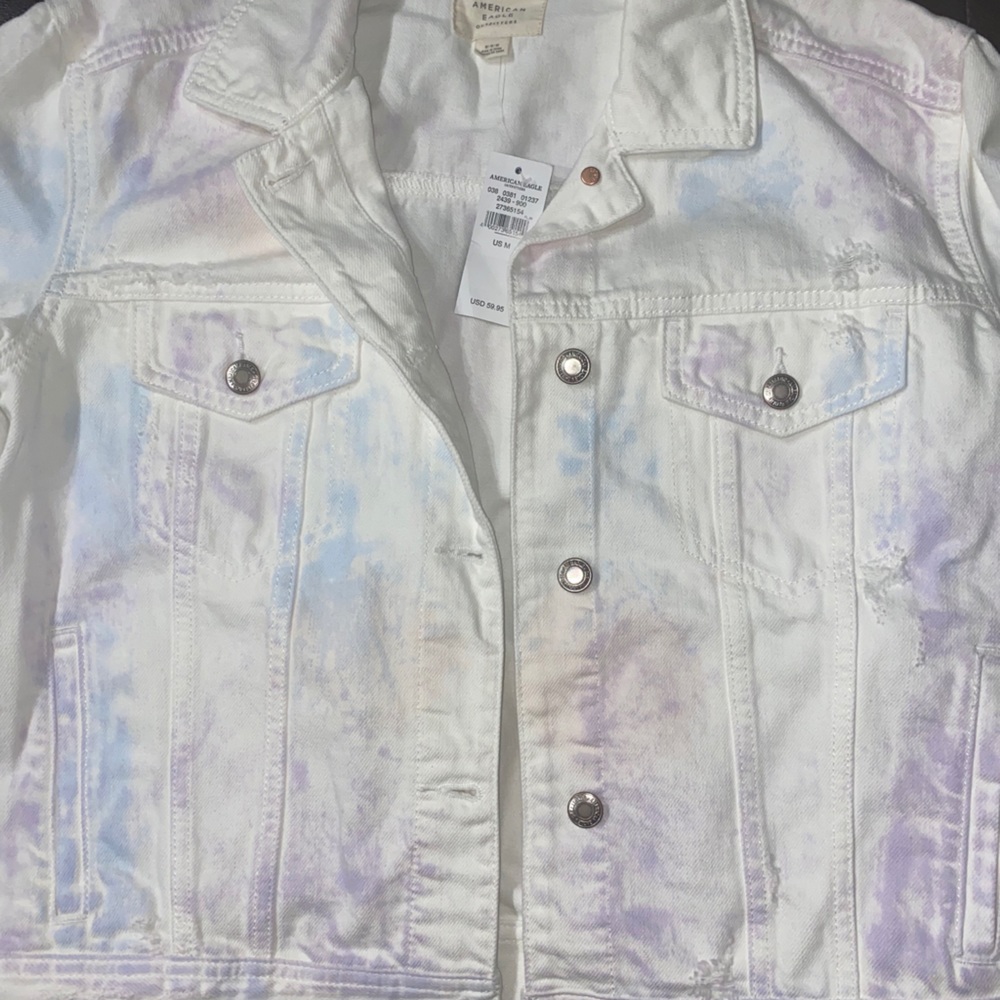White jean jacket